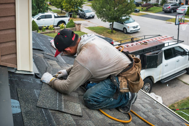 Professional Emergency Roof Repair technician working in Shedd, OR